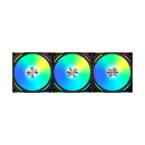 Lian Li UNI Fan AL120 V2 ARGB Black 120mm Cabinet Fan with ARGB Controller (Triple Pack)